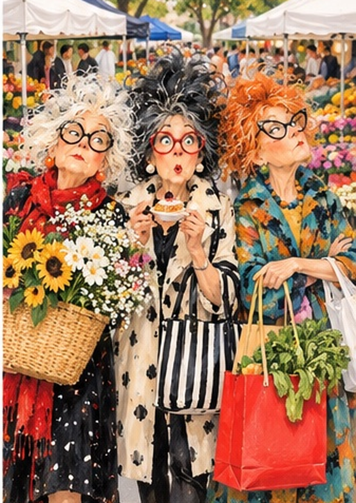 Market Day Madness — Art Print