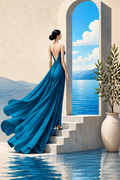 Step Into the Blue — Art Print