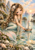 The Curious Mermaid — Art Print