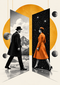 Noir Portals — Mountains Meet Starlight — Art Print