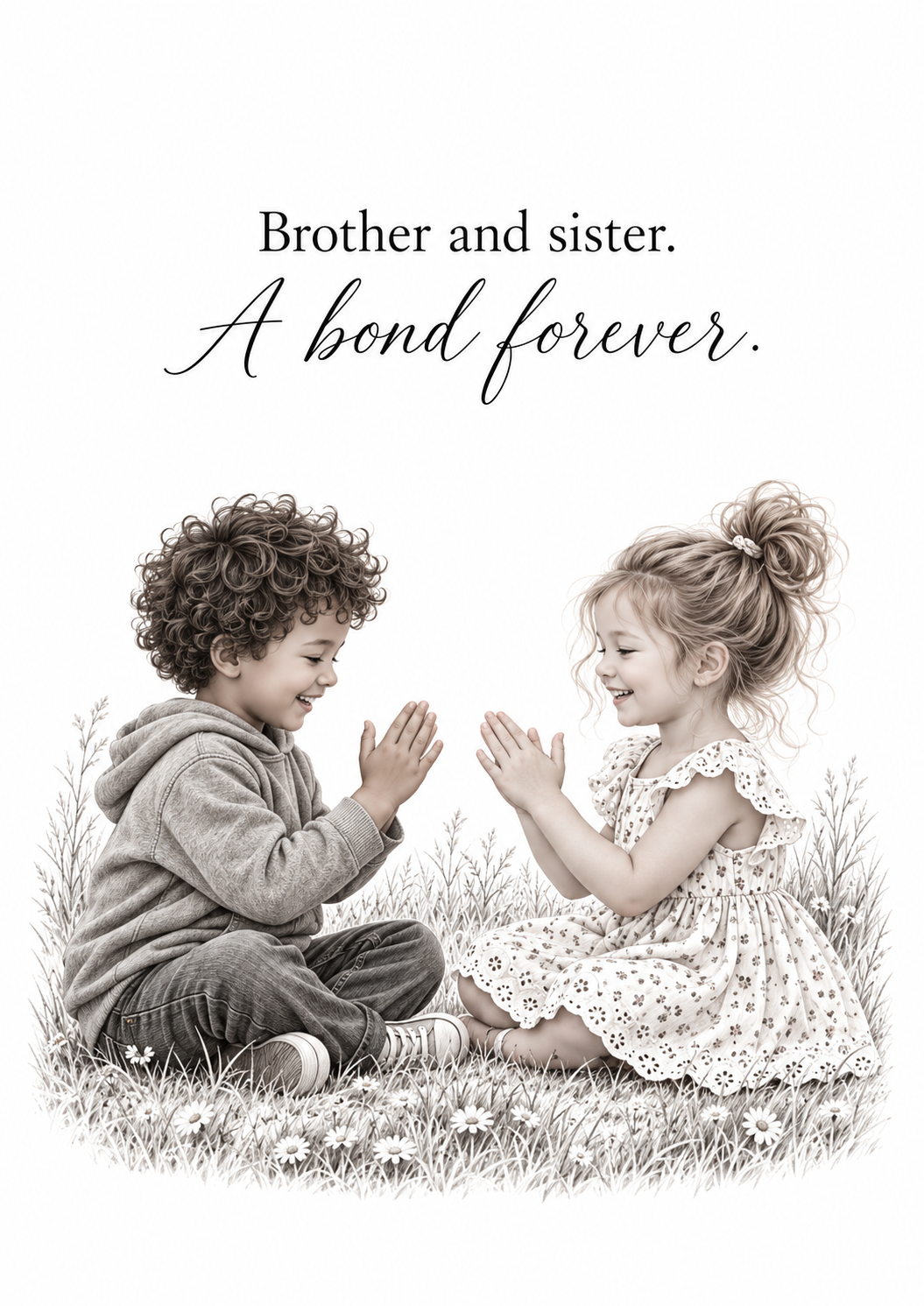 Brother and Sister, A Bond Forever — Art Print