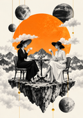 Tea Party Among the Stars — Art Print